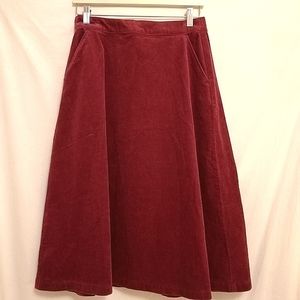 UNIQLO Corduroy Midi Skirt